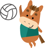 年賀状イラスト バレーボール