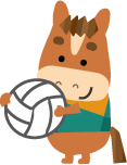 年賀状イラスト バレーボール