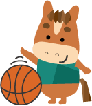 年賀状イラスト バスケットボール