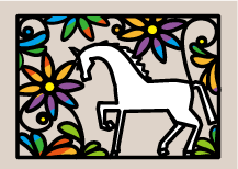 年賀状 午のイラスト44