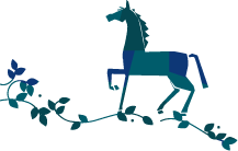 年賀状 午のイラスト馬のシルエット66